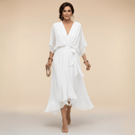 Laura™ | Robe en chiffon à décolleté en V