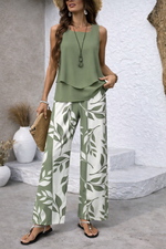 Cécile | Ensemble Palazzo Fluide à Motif Floral