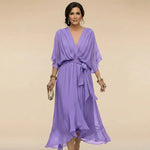 Laura™ | Robe en chiffon à décolleté en V
