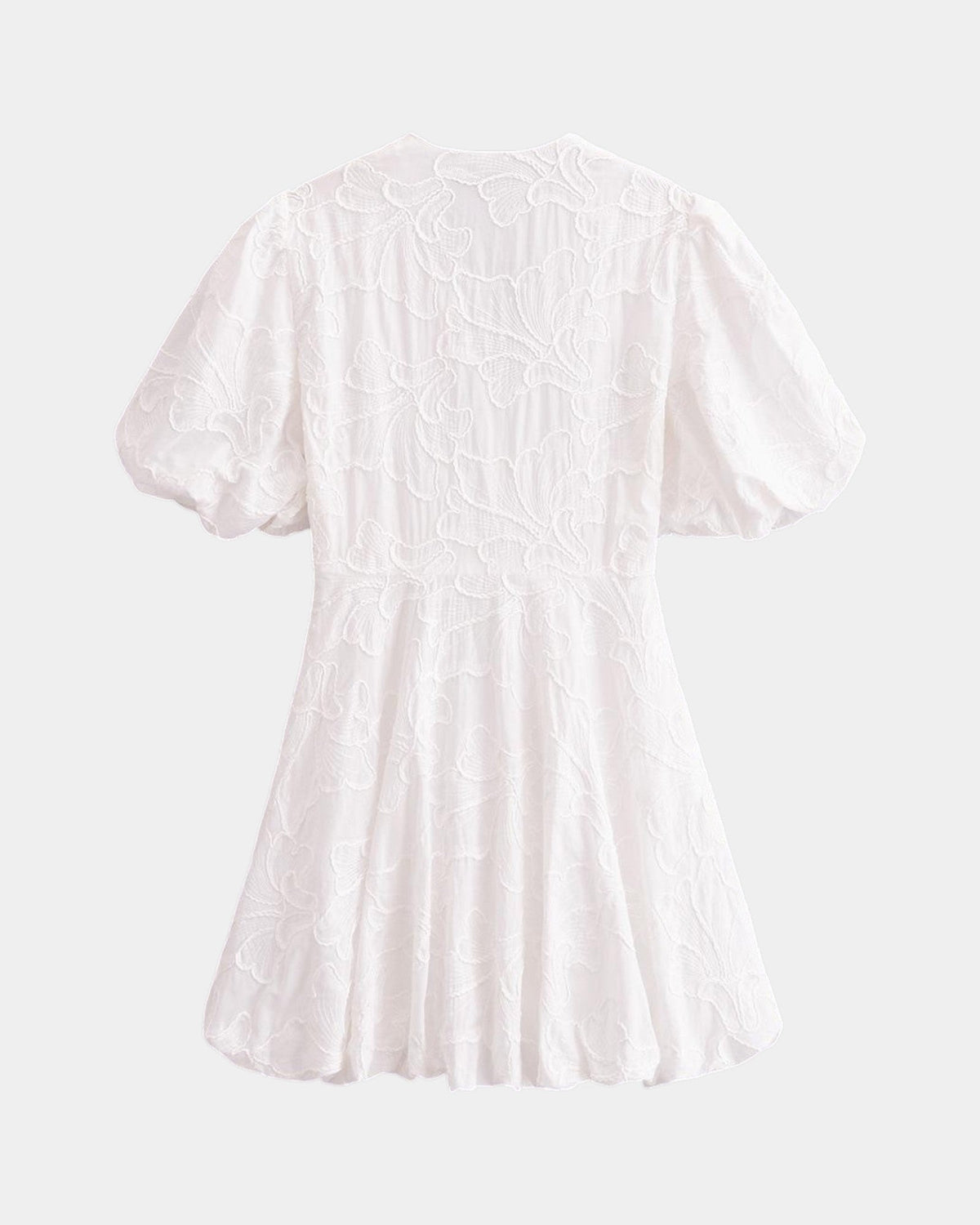 Anastasie | Robe mini brodées à manches volantées